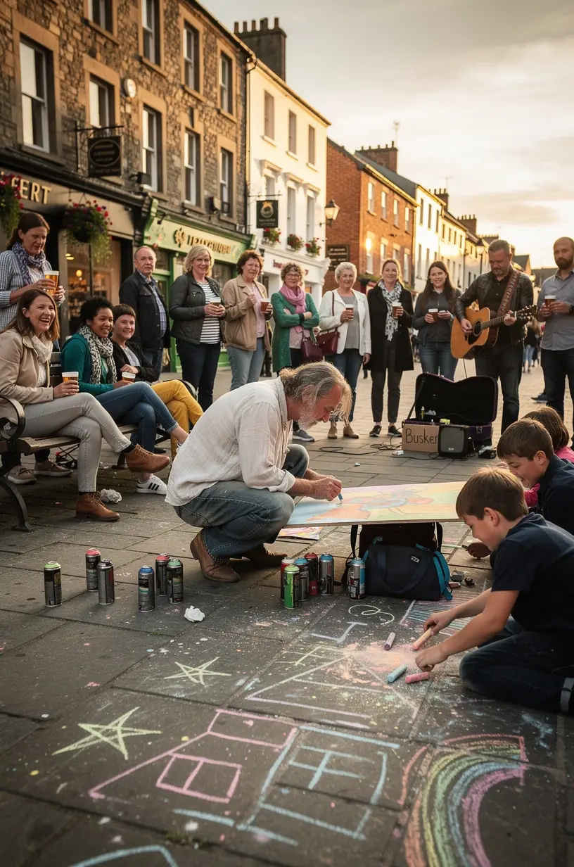 Interactive art workshop with hands-on creative activities